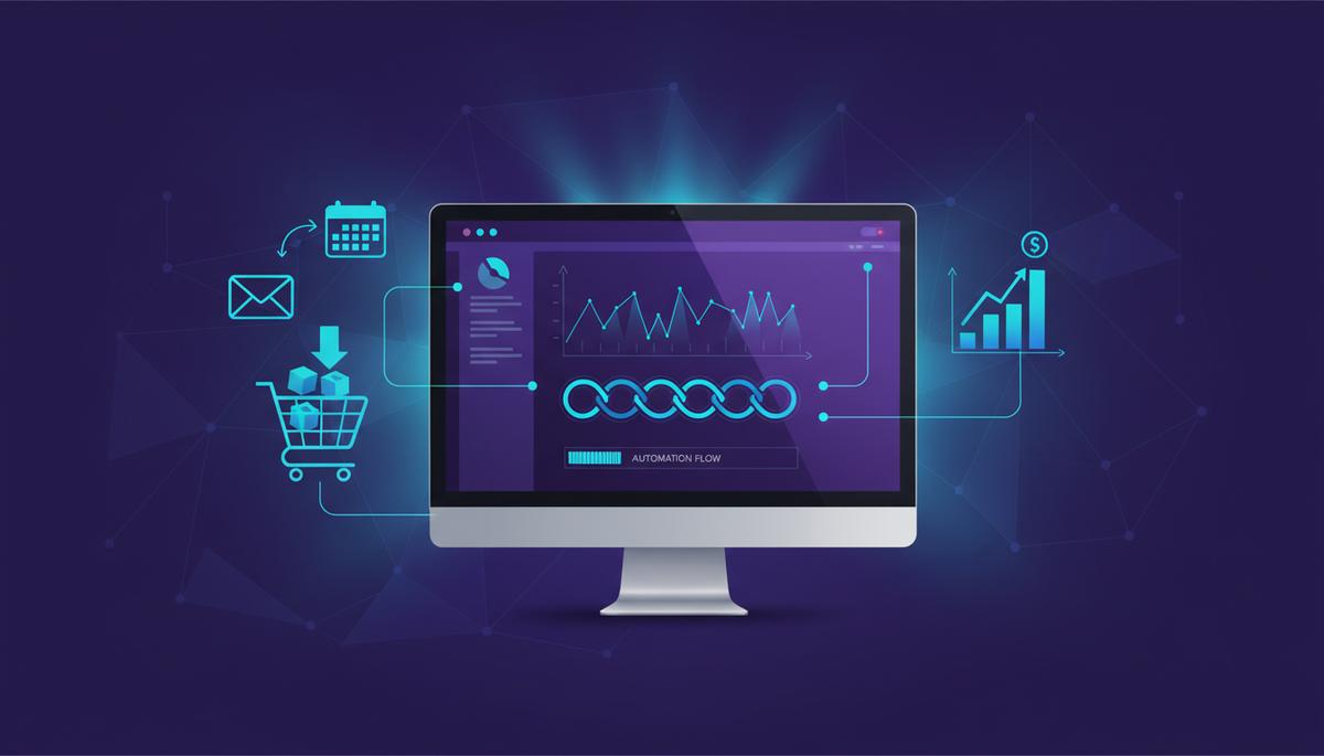 Automação de E-commerce: Mais Vendas e Menos Esforço — ilustração sobre tecnologia