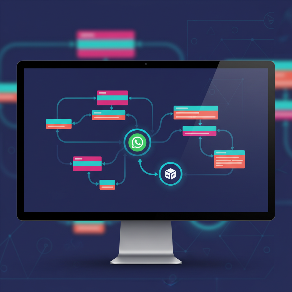 Ilustração técnica representando tecnologia relacionado a Typebot: Guia Completo de Automação Conversacional