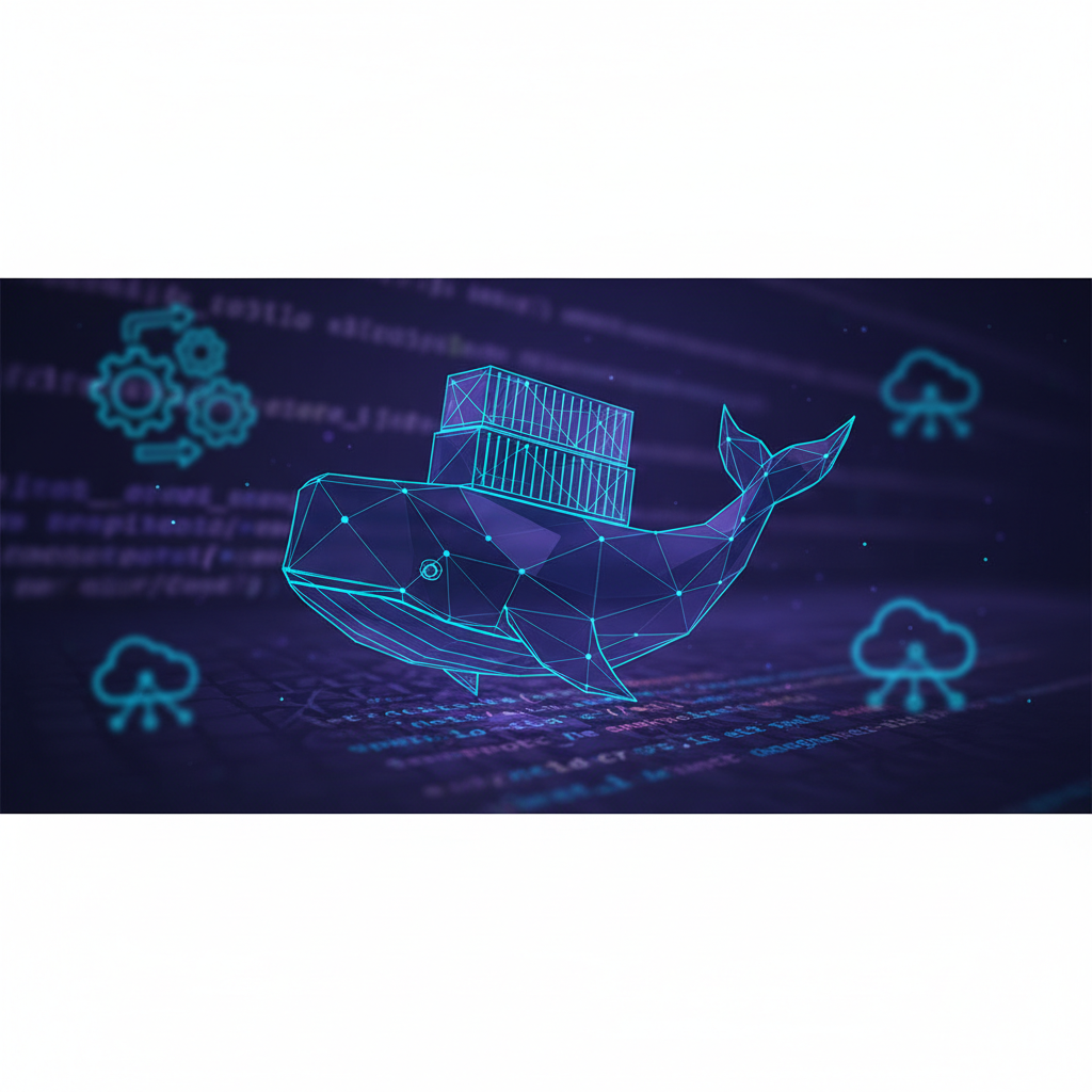 Ilustração técnica representando tecnologia relacionado a Docker: Guia Completo para Containers e DevOps