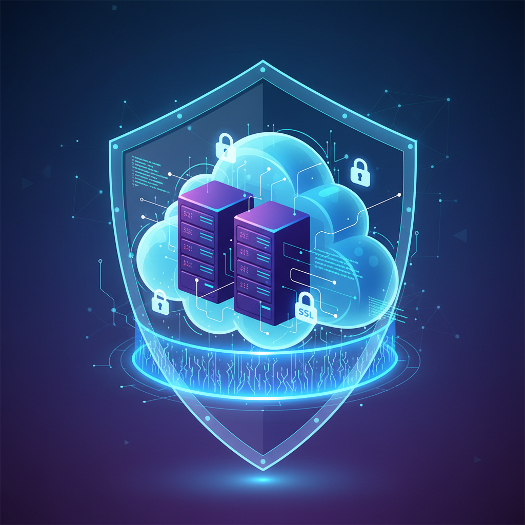 Ilustração técnica representando tecnologia relacionado a Segurança Web: Guia Essencial de Proteção Cloud e  incluindo Fir...