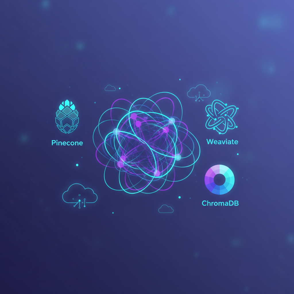 Ilustração técnica representando tecnologia relacionado a Vector Databases: O Guia Essencial para Aplicações incluindo IA ...