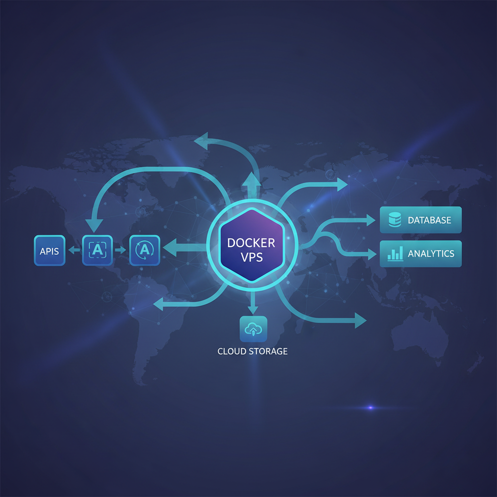 Ilustração técnica representando tecnologia relacionado a N8N: Domine a Automação de Workflows na Cloud