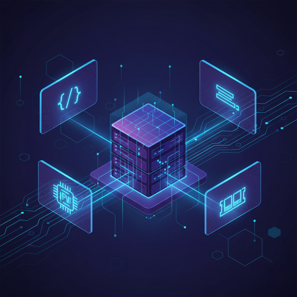 Ilustração técnica representando tecnologia relacionado a O Essencial sobre VPS: Servidor Virtual para Seu N