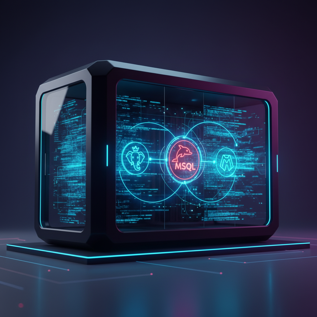 Ilustração técnica representando tecnologia relacionado a Bancos de Dados: Guia Essencial para Escolha e Oti incluindo Pos...