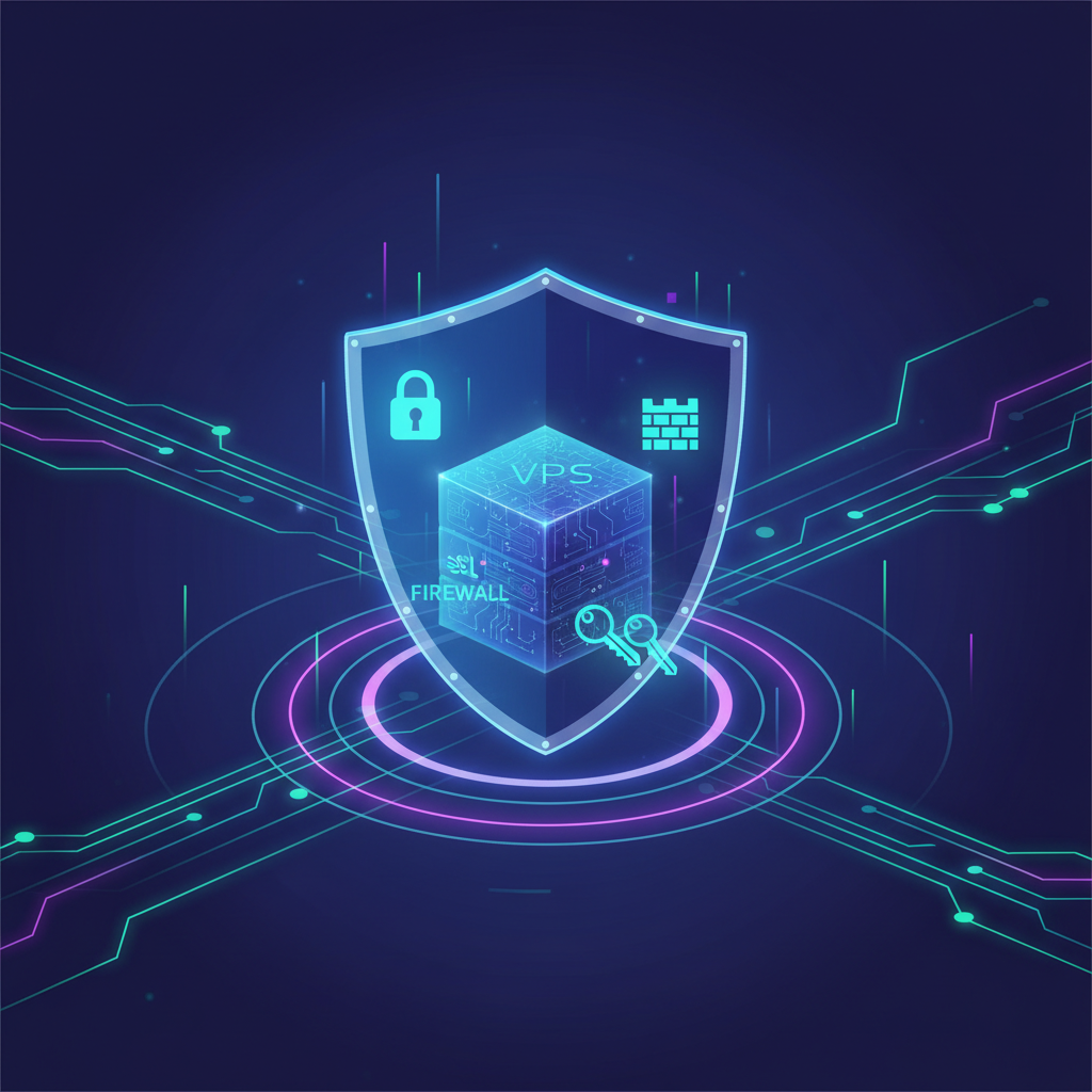 Ilustração técnica representando tecnologia relacionado a Guia Completo: Fortalecendo a Segurança Web e VPS incluindo VPS ...