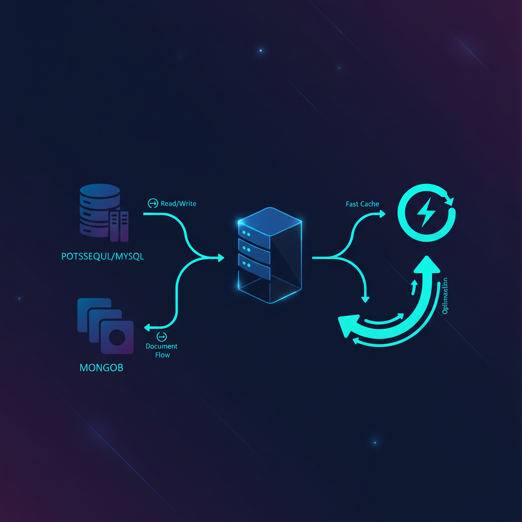 Ilustração técnica representando tecnologia relacionado a Bancos de Dados: Guia Essencial para Escolha e Oti incluindo Pos...