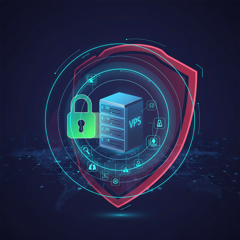 Ilustração técnica representando tecnologia relacionado a Segurança Web Essencial: Proteja Seu VPS com Firew