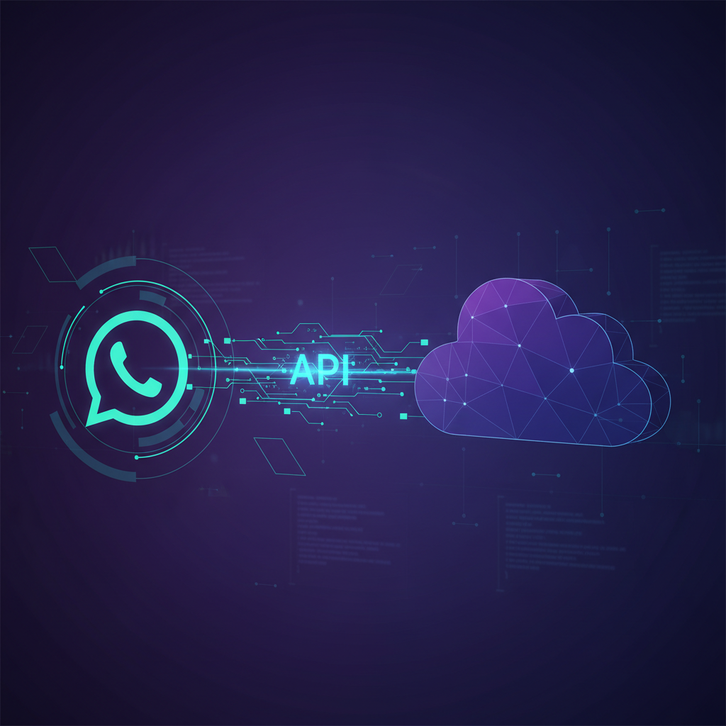 Ilustração técnica representando tecnologia relacionado a Evolution API: Guia Definitivo para WhatsApp Autom incluindo Wha...