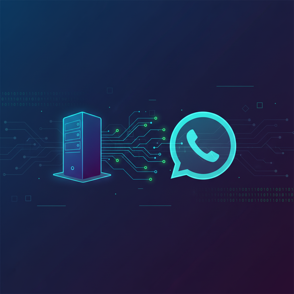 Ilustração técnica representando tecnologia relacionado a Evolution API: Guia Completo para WhatsApp Busines incluindo Wha...