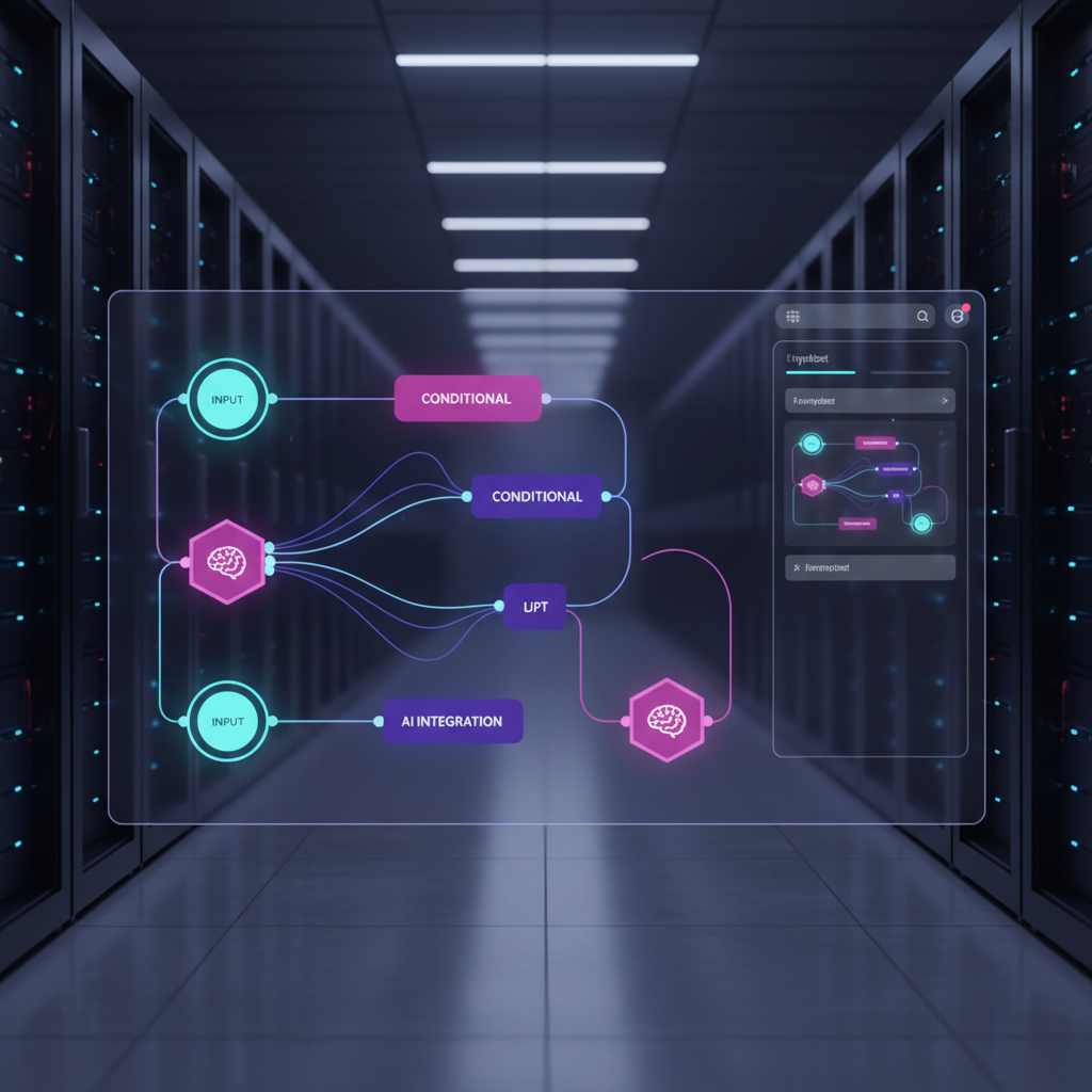 Ilustração técnica representando tecnologia relacionado a Typebot: Guia Completo de Criação de Chatbots Inte