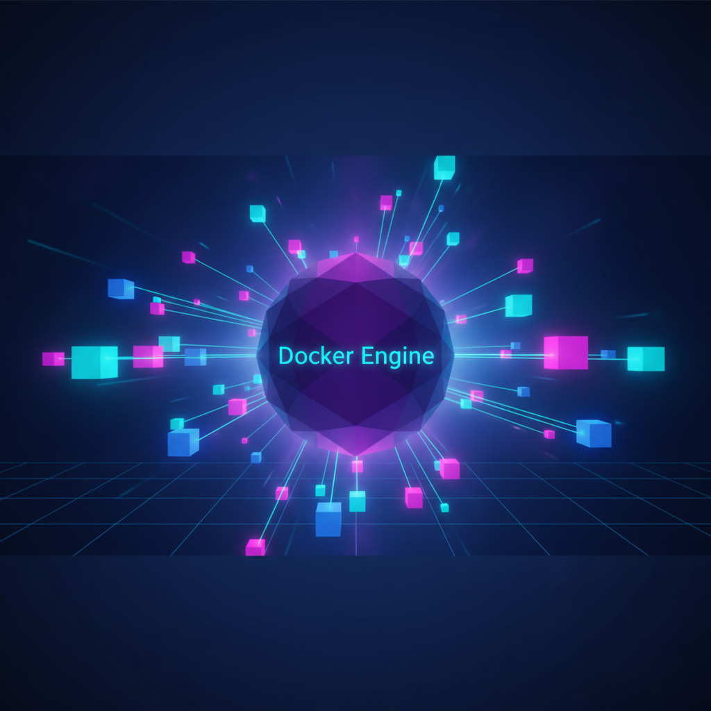 Ilustração técnica representando tecnologia relacionado a Docker Essencial: Guia Completo para Containers e 