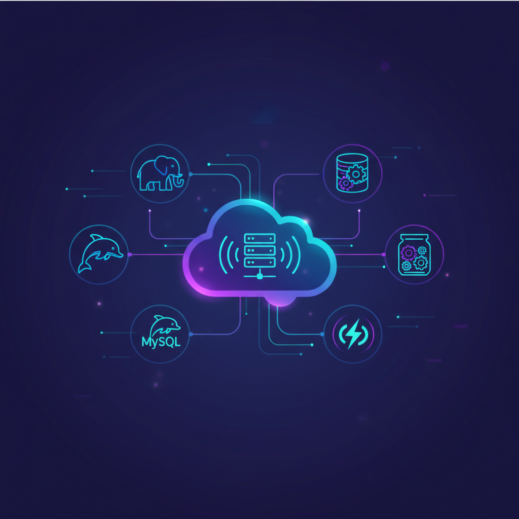 Ilustração técnica representando tecnologia relacionado a Guia Essencial: Escolhendo o Banco de Dados Ideal  incluindo Pos...