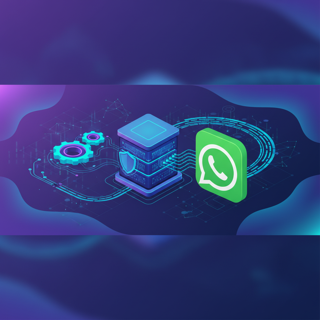 Ilustração técnica representando tecnologia relacionado a Evolution API: Guia Completo para WhatsApp Oficial incluindo Wha...