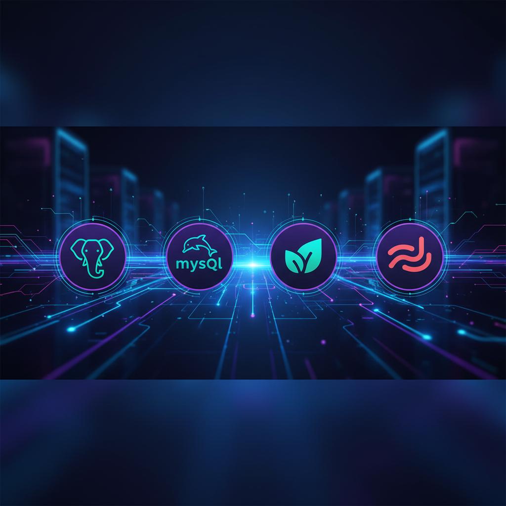 Ilustração técnica representando tecnologia relacionado a Guia Definitivo: Escolhendo o Melhor Banco de Dado incluindo Pos...