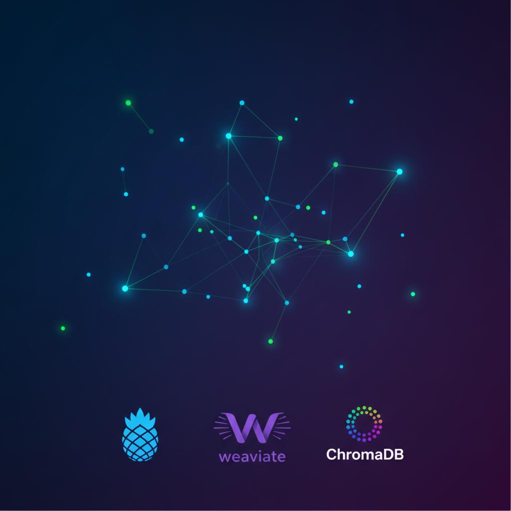 Ilustração técnica representando tecnologia relacionado a Bancos de Dados Vetoriais: Guia Completo para RAG  incluindo Vec...