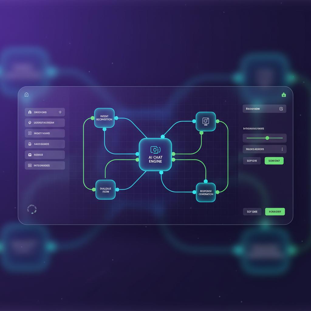 Ilustração técnica representando tecnologia relacionado a Typebot: Crie Chatbots Conversacionais e Otimizado