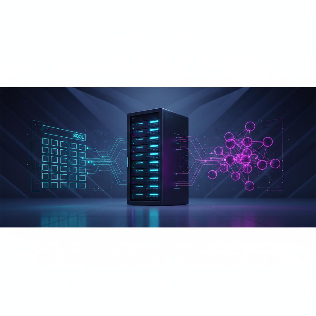 Ilustração técnica representando tecnologia relacionado a Bancos de Dados: Guia Essencial para Escolha e Hos incluindo Pos...