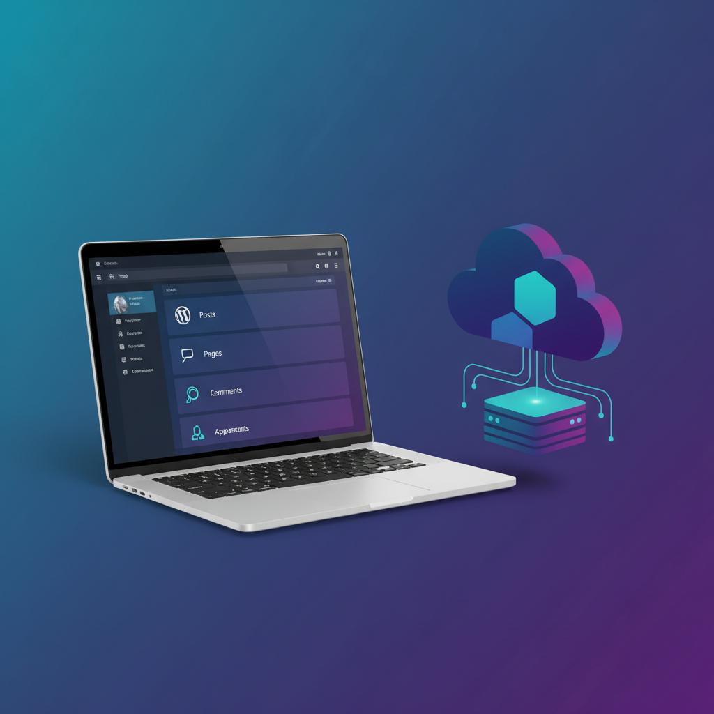 Ilustração técnica representando tecnologia relacionado a WordPress: O Guia Definitivo para Construção de We incluindo CMS