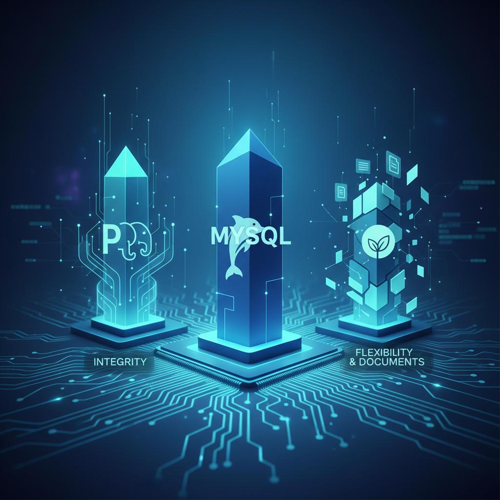 Ilustração técnica representando tecnologia relacionado a Guia Definitivo de Bancos de Dados: PostgreSQL, My