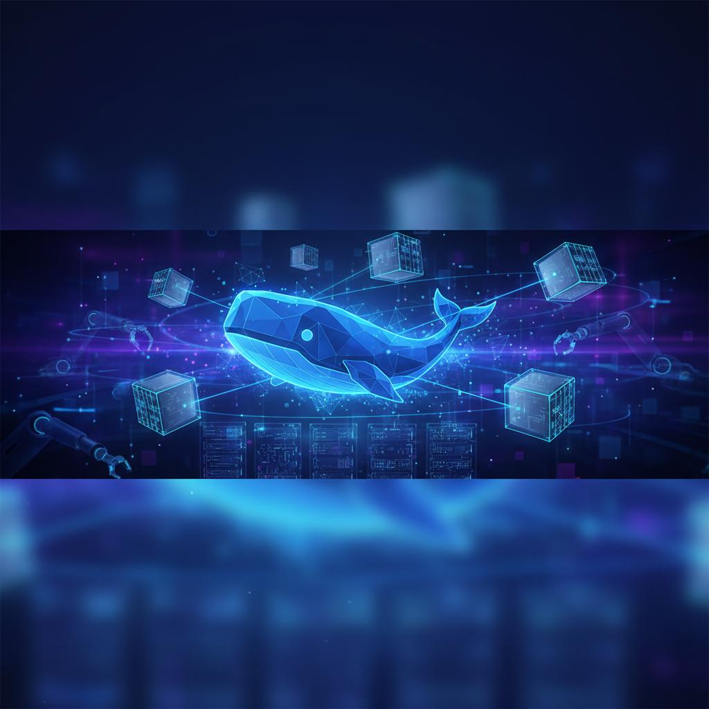 Ilustração técnica representando tecnologia relacionado a Docker: Guia Completo para Containers e DevOps