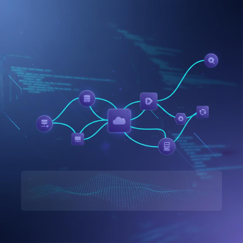 Ilustração técnica representando tecnologia relacionado a N8N: O Guia Completo de Automação Workflow