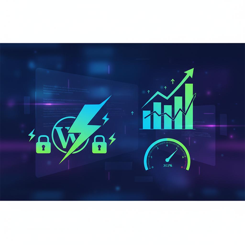 Ilustração técnica representando tecnologia relacionado a WordPress: Guia Completo de Otimização e Performan incluindo VPS