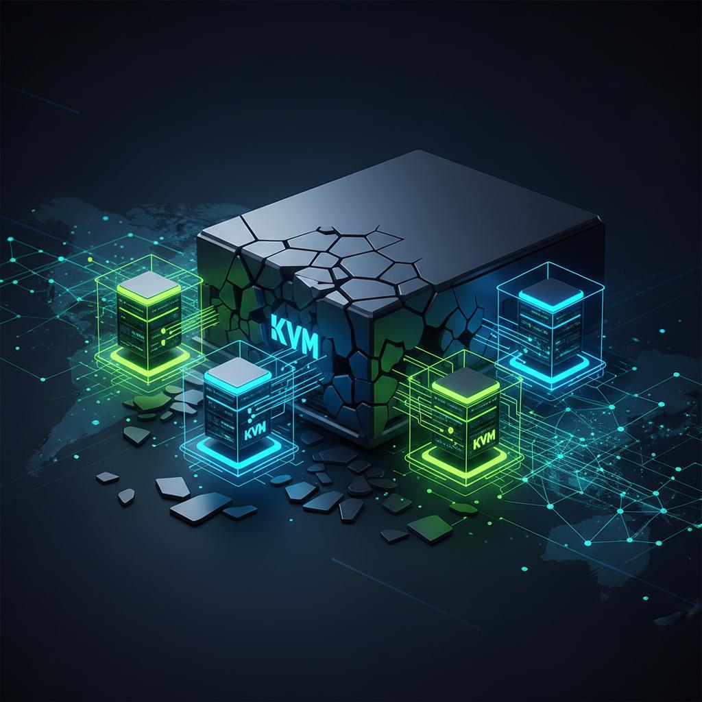 Ilustração técnica representando tecnologia relacionado a VPS: O Guia Completo para Servidores Virtuais em 2 incluindo Ser...