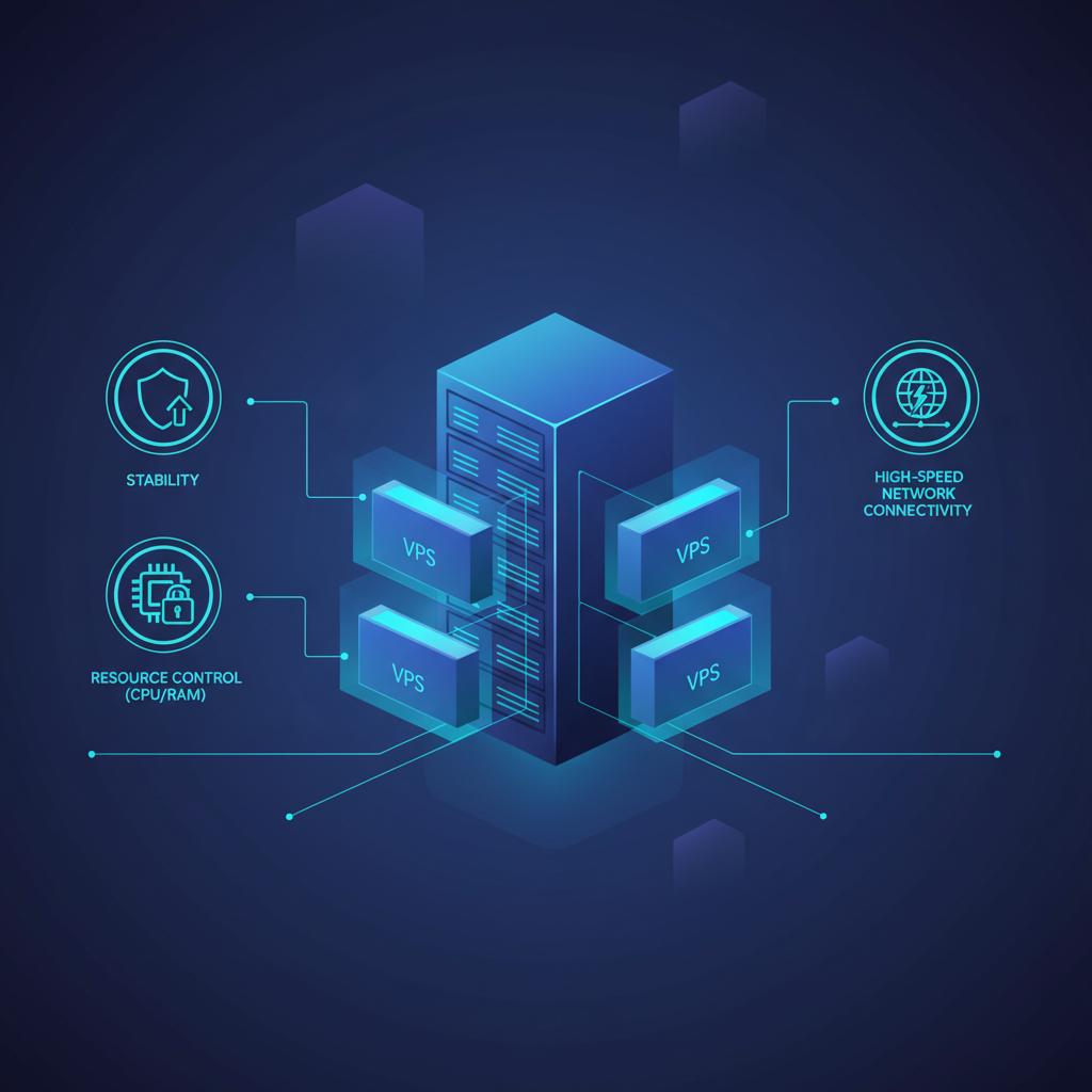 Ilustração técnica representando tecnologia relacionado a Guia Completo: O que é VPS e Como Escolher o Seu S
