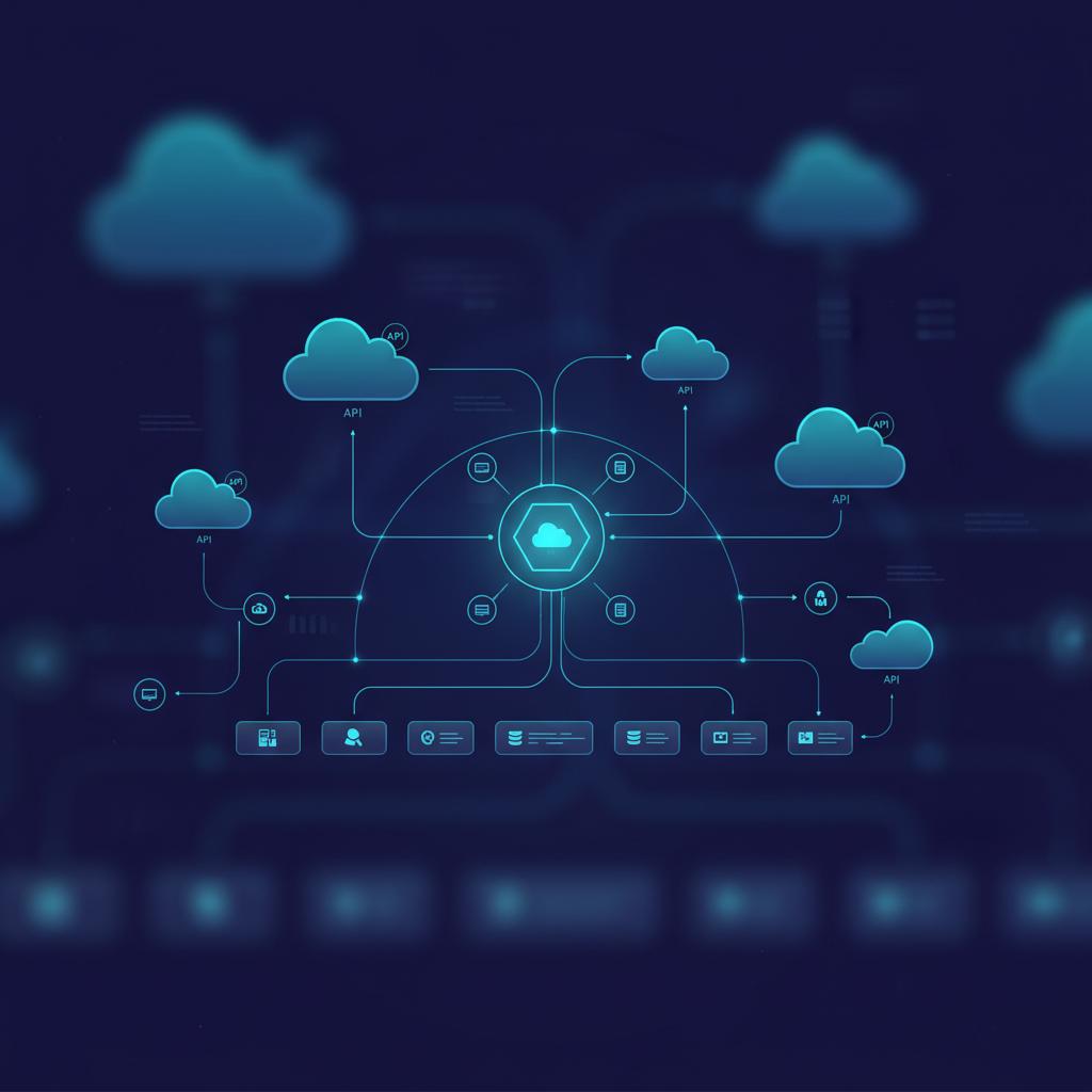 Ilustração técnica representando tecnologia relacionado a Domine o N8N: Automação sem Código para Empresas