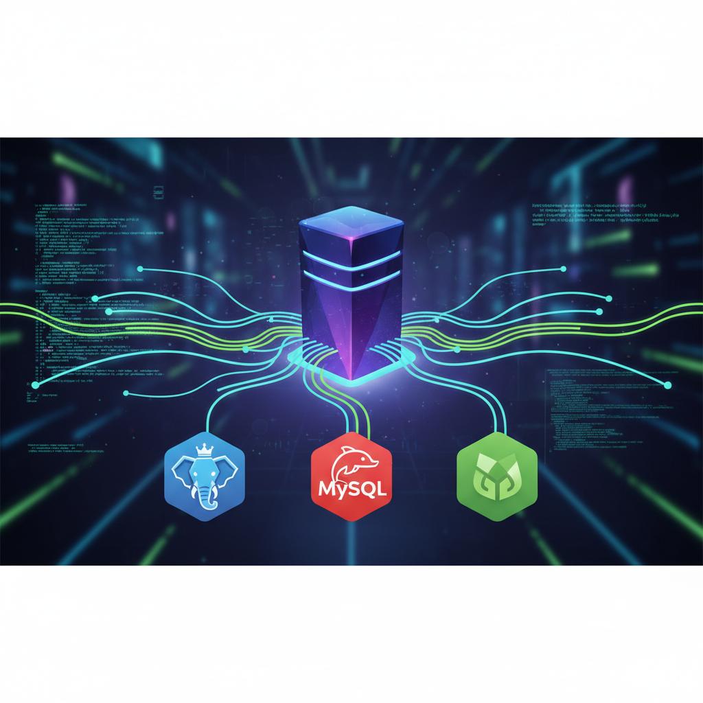 Ilustração técnica representando tecnologia relacionado a Bancos de Dados: Guia Essencial para Escolha e Per incluindo Pos...