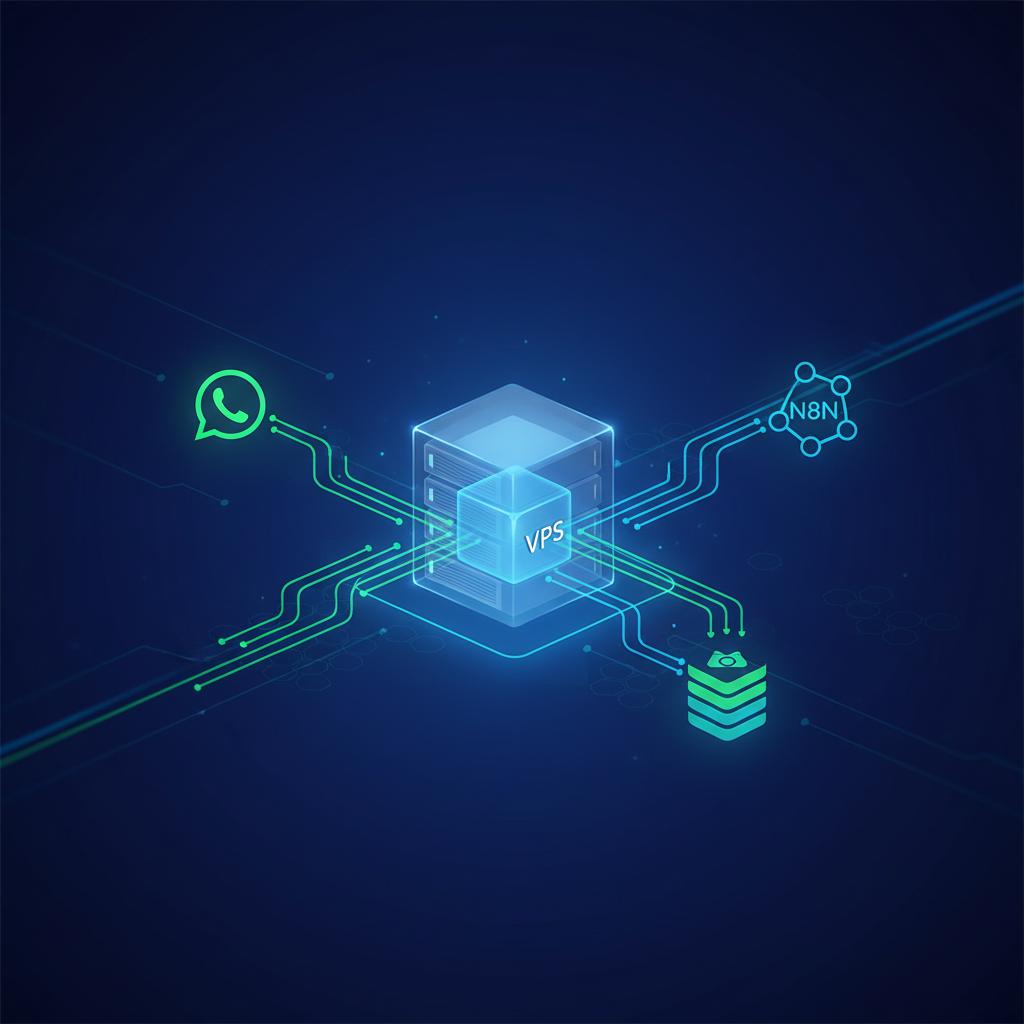 Ilustração técnica representando tecnologia relacionado a Evolution API: Guia Completo para WhatsApp Oficial incluindo Wha...