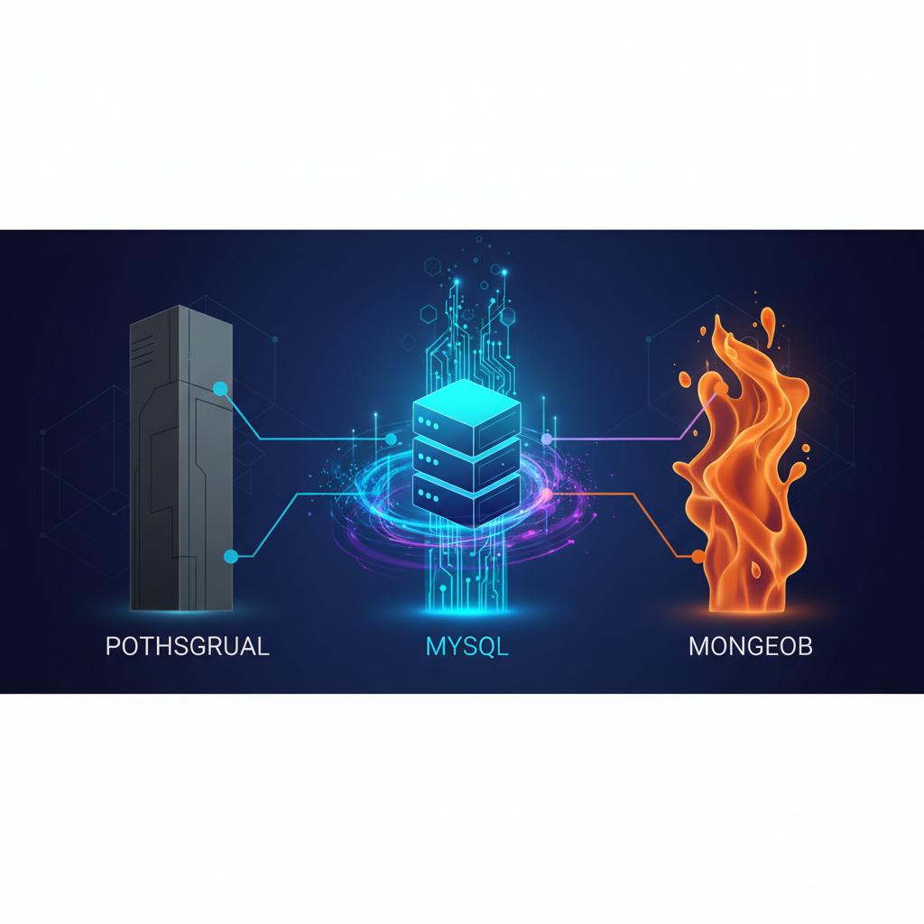 Ilustração técnica representando tecnologia relacionado a Guia Definitivo de Bancos de Dados: PostgreSQL vs.