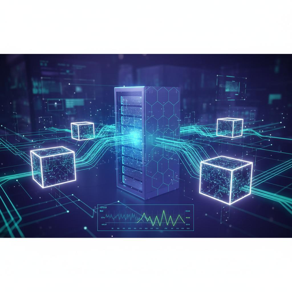 Ilustração técnica representando tecnologia relacionado a VPS: Guia Completo para Servidores Virtuais em 202 incluindo Ser...