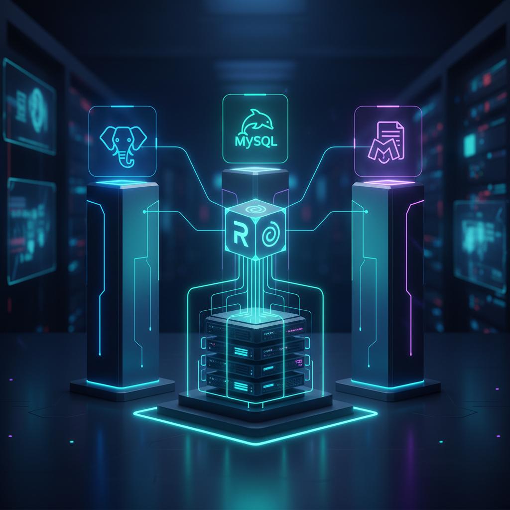 Ilustração técnica representando tecnologia relacionado a Guia Essencial de Banco de Dados: PostgreSQL, MySQ