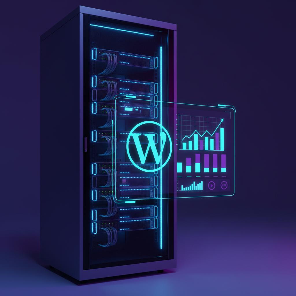 Ilustração técnica representando tecnologia relacionado a WordPress: O Guia Definitivo para Hospedagem e Per incluindo Hos...