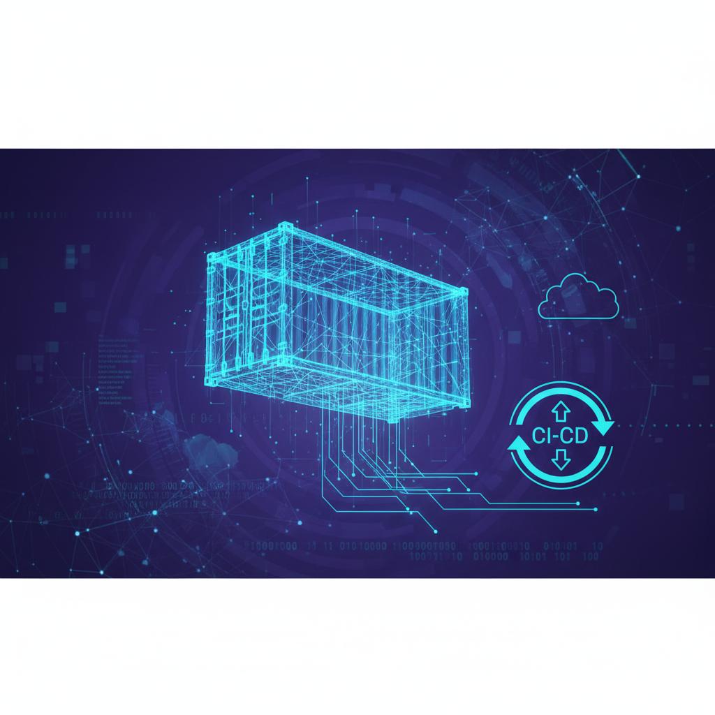 Ilustração técnica representando tecnologia relacionado a Dominando Docker: Guia Completo de Containers e De