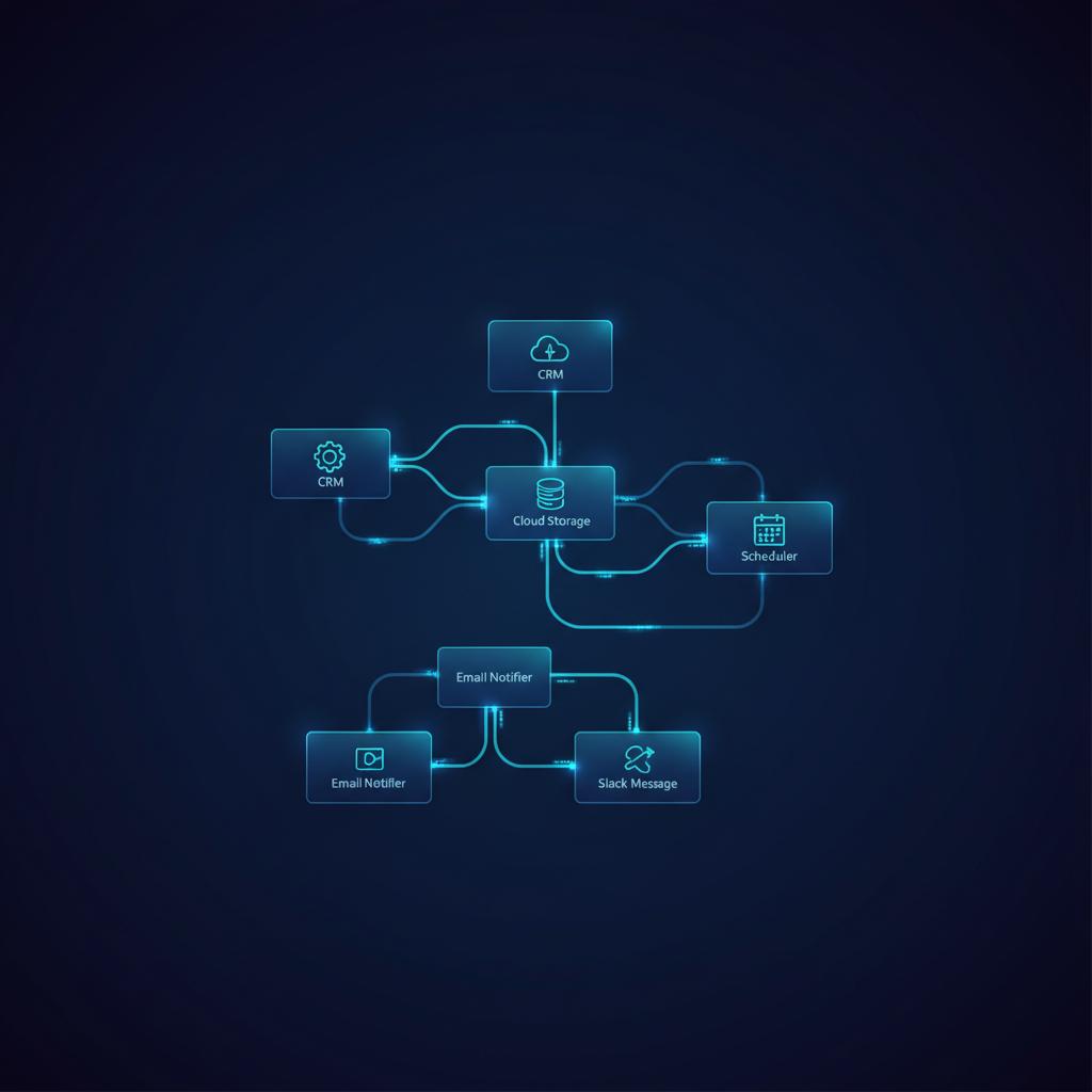 Ilustração técnica representando tecnologia relacionado a N8N: Guia Completo de Automação e Workflow