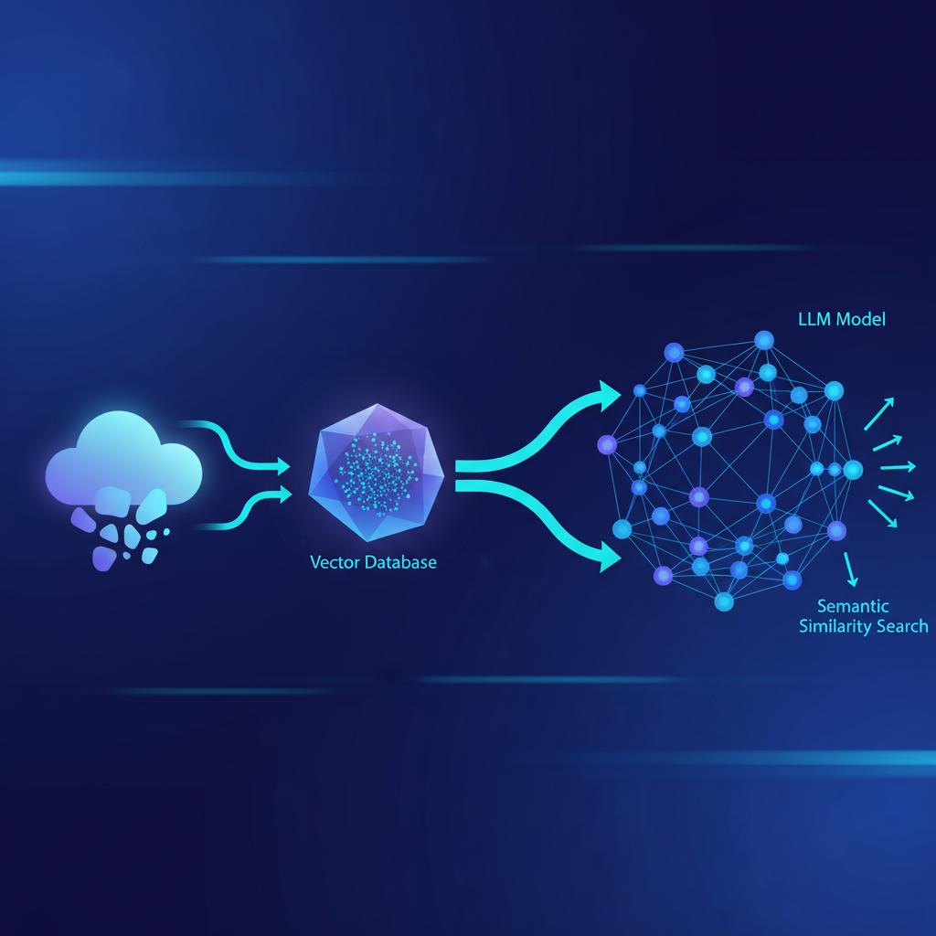 Ilustração técnica representando tecnologia relacionado a Bancos de Dados Vetoriais: O Guia Definitivo para  incluindo Vec...