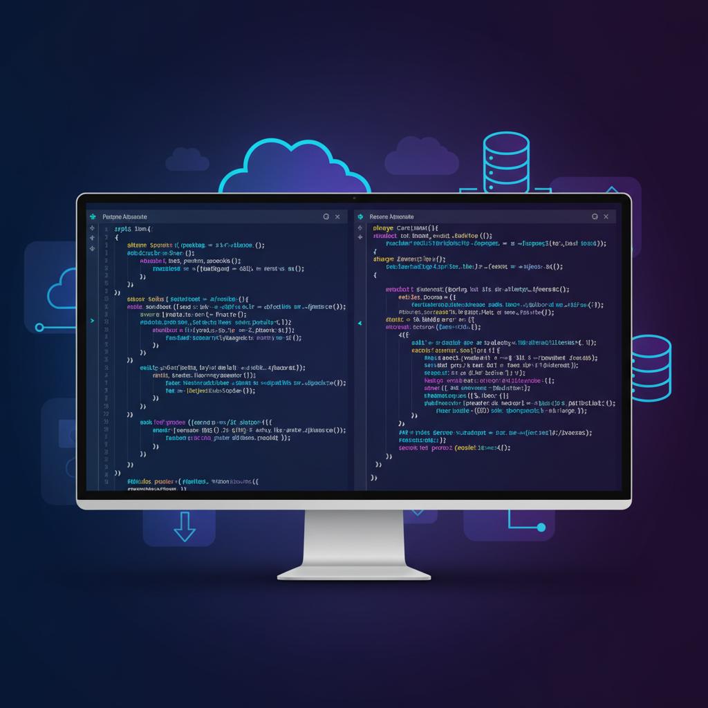 Ilustração técnica representando tecnologia relacionado a Dominando a Programação: Python, JS e Dicas de Cód