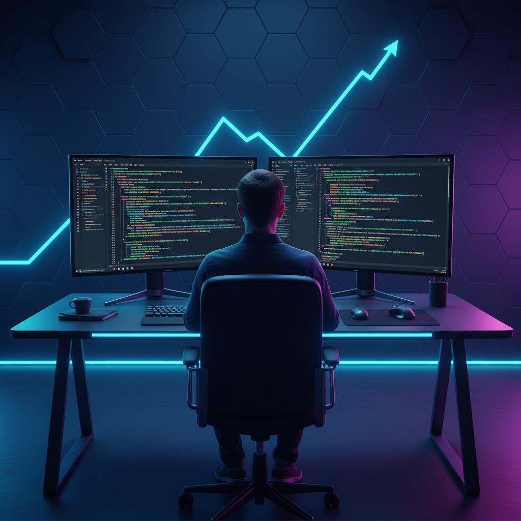 Ilustração técnica representando tecnologia relacionado a Otimizando sua Programação: Python, JavaScript e D