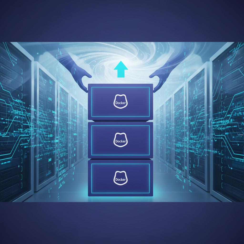 Ilustração técnica representando tecnologia relacionado a Docker Essencial: Guia Completo para Containers e 