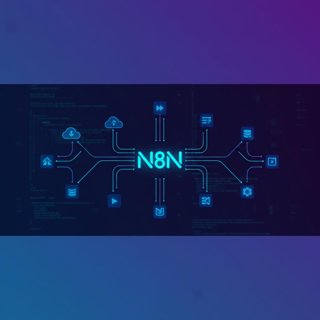 Ilustração técnica representando tecnologia relacionado a N8N: Domine a Automação sem Código com Fluxos de T