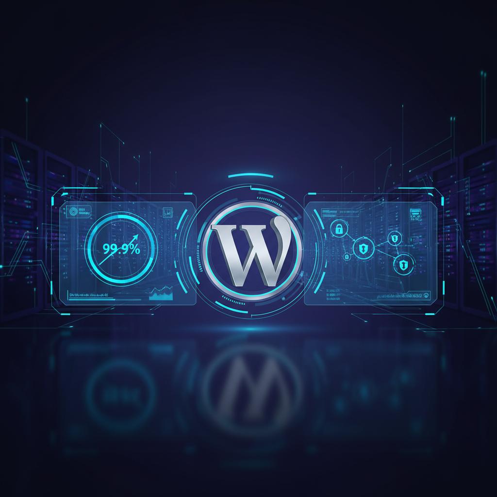 Ilustração técnica representando tecnologia relacionado a WordPress: Domine o CMS Mais Usado do Mundo