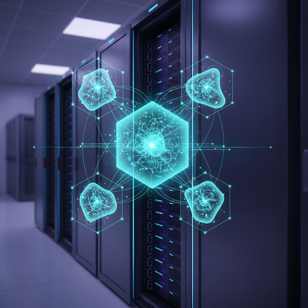 Ilustração técnica representando tecnologia relacionado a VPS: O Guia Completo para Servidores Virtuais incluindo Servidor...