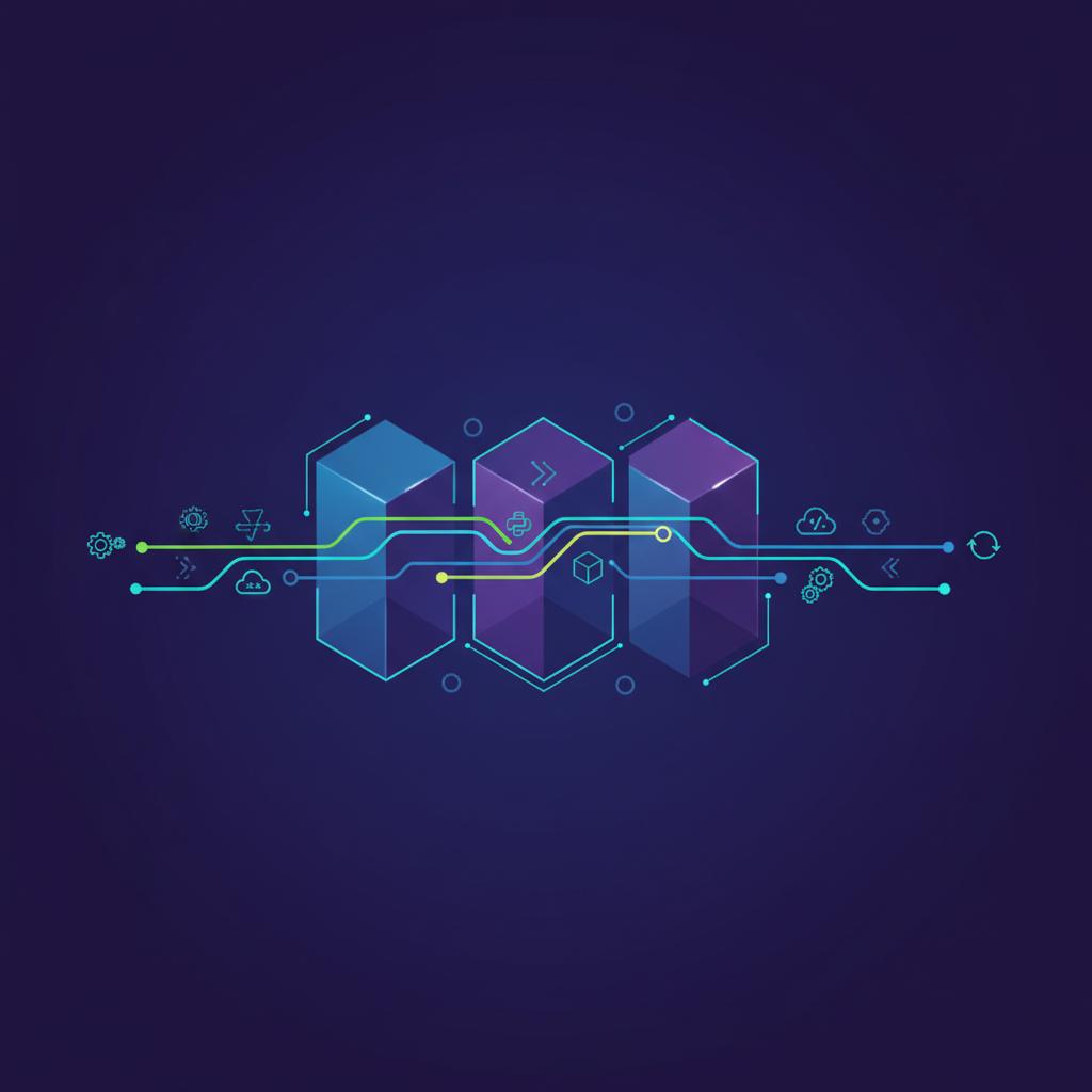 Ilustração técnica representando tecnologia relacionado a Dominando a Programação: Melhores Práticas e Ferra incluindo Python