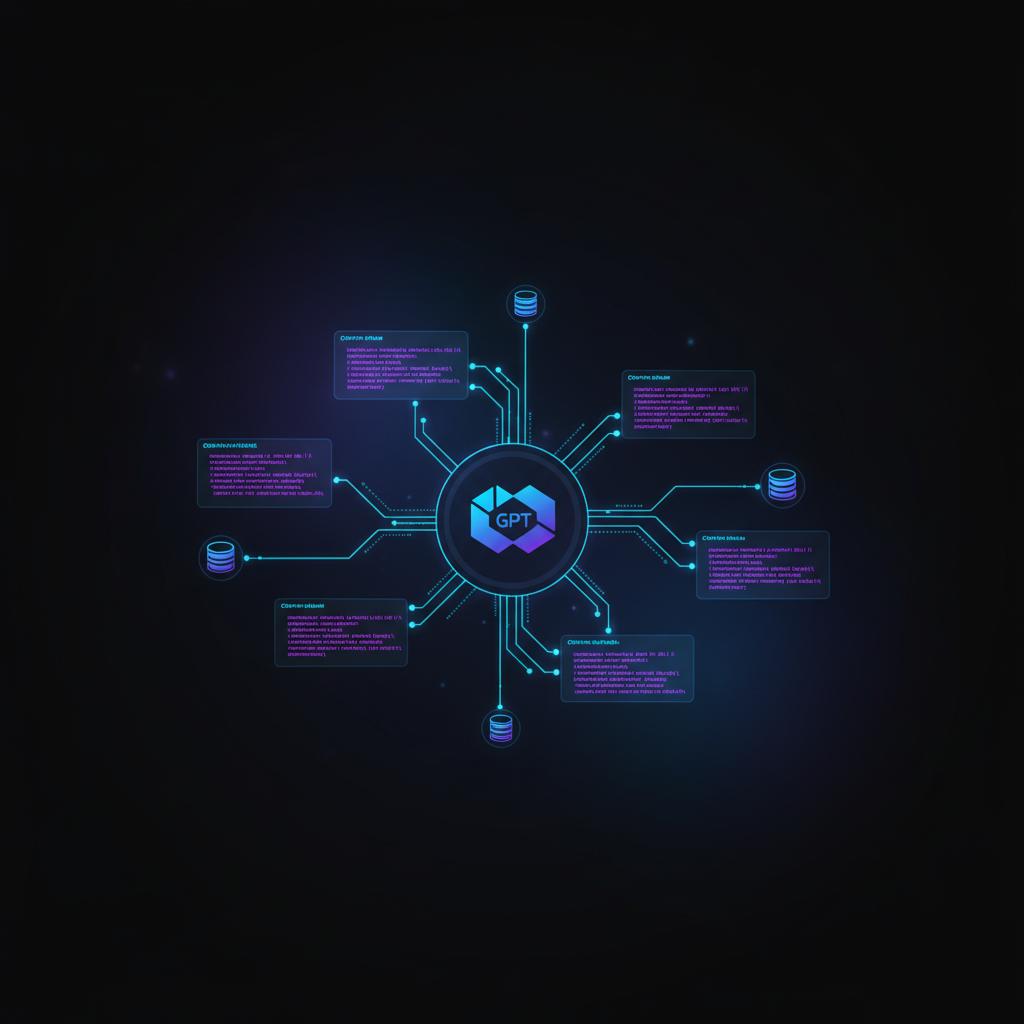 Ilustração técnica representando tecnologia relacionado a Dominando LLMs: Guia Prático com LangChain e OpenA