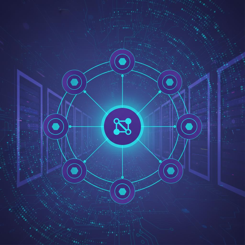 Ilustração técnica representando tecnologia relacionado a N8N: Automação Poderosa e Open Source para Workflo