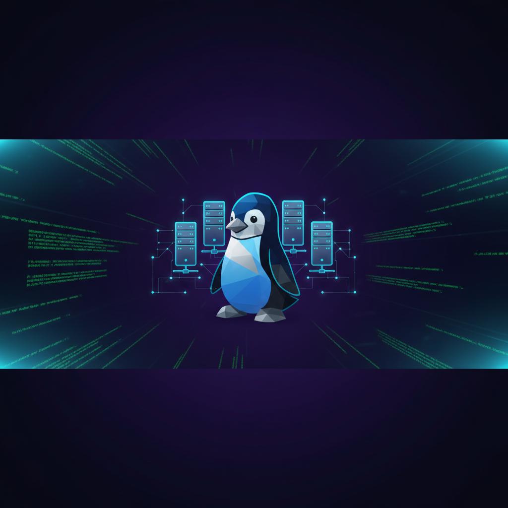 Ilustração técnica representando tecnologia relacionado a Domine o Linux: Guia Completo para Servidores e CL incluindo Ubuntu