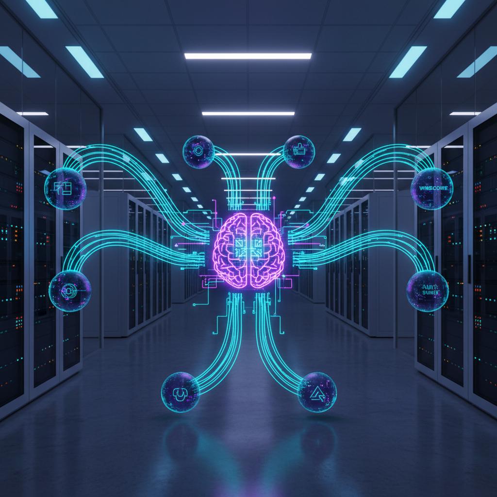 Ilustração técnica representando tecnologia relacionado a Vector Databases: O Guia Essencial para Busca Semâ incluindo RAG