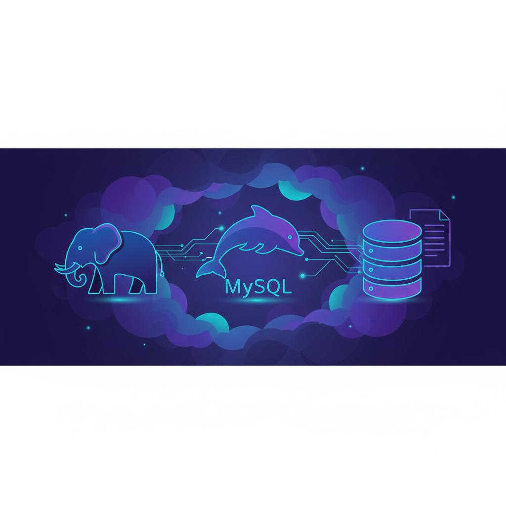 Ilustração técnica representando tecnologia relacionado a Guia Completo de Bancos de Dados: PostgreSQL, MySQ